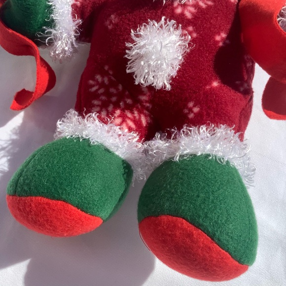 Fiesta Bear Claw Machine Edition Christmas Holiday Teddy Bear Red Green White - Picture 9 of 11